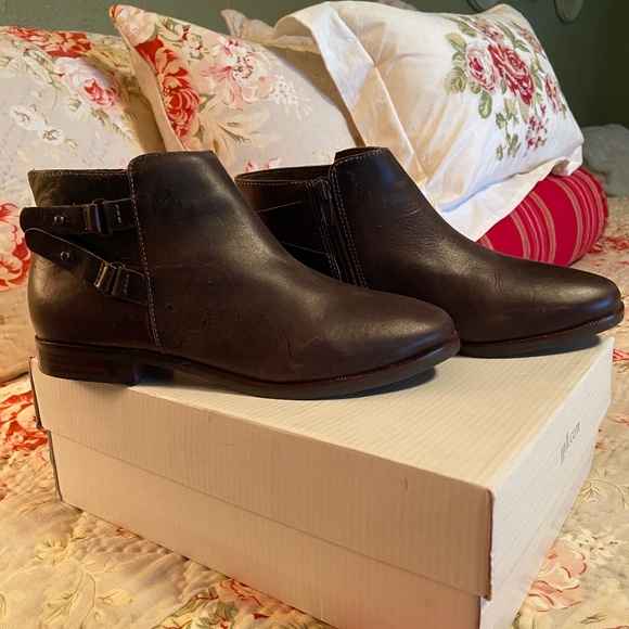 NWOT J. Jill Flat Bootie, 6.5, Chocolate Leather - Picture 5 of 6